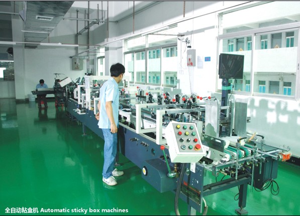 Automatic sticky box machine